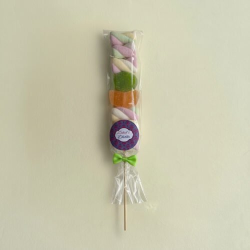 Colourful and fun Sweet BBQ Sticks by Favour Selebrations, edible party favours with Halal marshmallows and jellies.