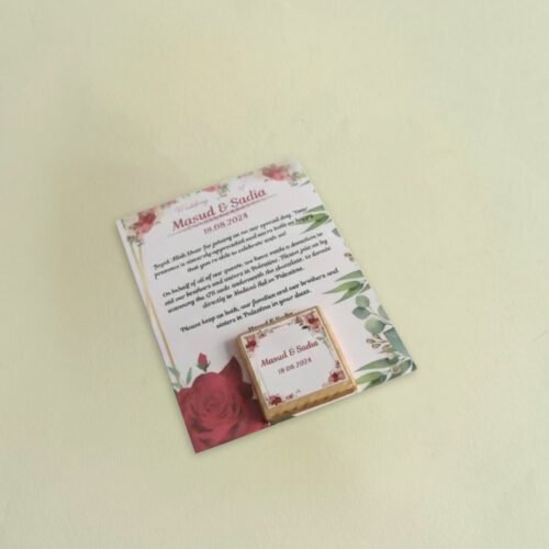 Card with Personalized Chocolate