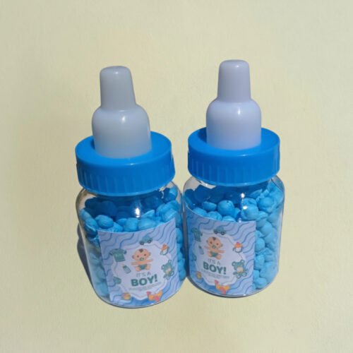 Adorable Baby Shower Favour by Favour Selebrations filled with sweets at a baby shower party.